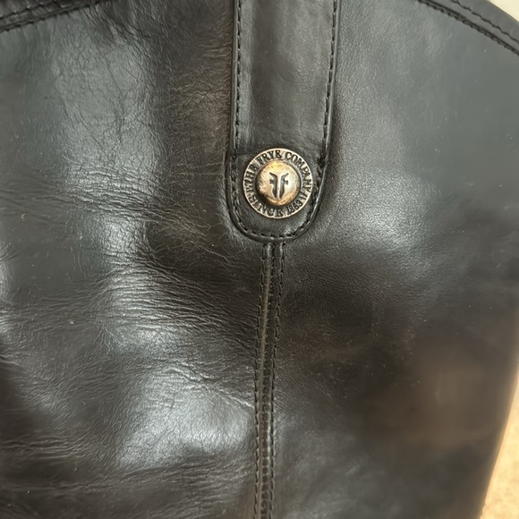 Frye Women’s Melissa Button Black Leather Boots - Picture 8 of 9